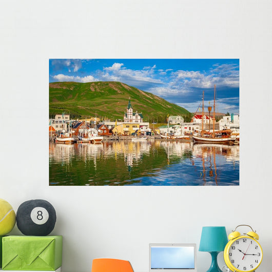 Historic Fishing Town Husavik Wall Decal