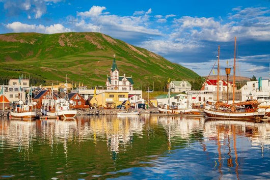 Historic Fishing Town Husavik Wall Decal