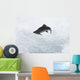 A Spawning Pink Salmon Jumps An Obstacle Wall Mural
