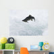 A Spawning Pink Salmon Jumps An Obstacle Wall Mural