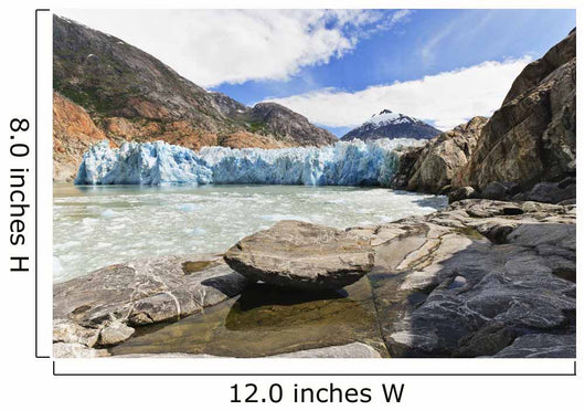 View Of Dawes Glacier From The Cliffs In Endicott Arm Wall Mural