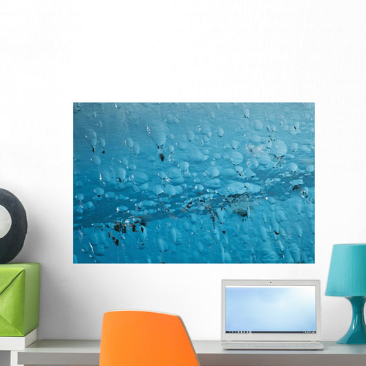 Close Up Of Air Bubbles In Iceberg Wall Mural