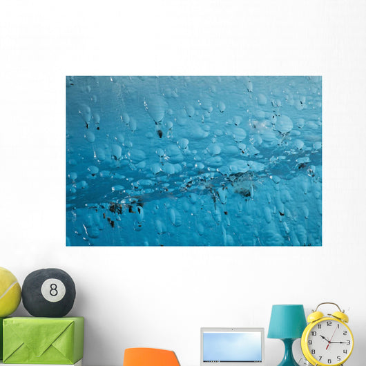 Close Up Of Air Bubbles In Iceberg Wall Mural