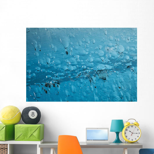 Close Up Of Air Bubbles In Iceberg Wall Mural