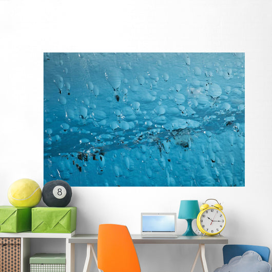 Close Up Of Air Bubbles In Iceberg Wall Mural