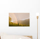 Sunset Double Rainbow Arching Wall Decal