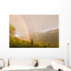 Sunset Double Rainbow Arching Wall Decal