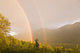 Sunset Double Rainbow Arching Wall Decal