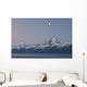 A Half Moon Over The Kenai Mountains And The Turnagain Arm At Dawn Wall Mural