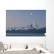 A Half Moon Over The Kenai Mountains And The Turnagain Arm At Dawn Wall Mural