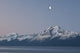 A Half Moon Over The Kenai Mountains And The Turnagain Arm At Dawn Wall Mural