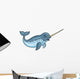Narwhal Cartoon Wall Decal