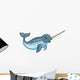 Narwhal Cartoon Wall Decal