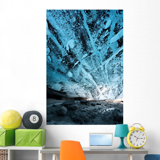 Ice Cave Inside The Clear Creek Glacier Wall Mural