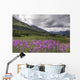 View Of Fireweed Blooms In Turnagain Pass Wall Mural