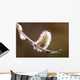 Macro View Of Willow Bud Bloomimg During Snow Melt Wall Mural