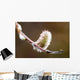 Macro View Of Willow Bud Bloomimg During Snow Melt Wall Mural