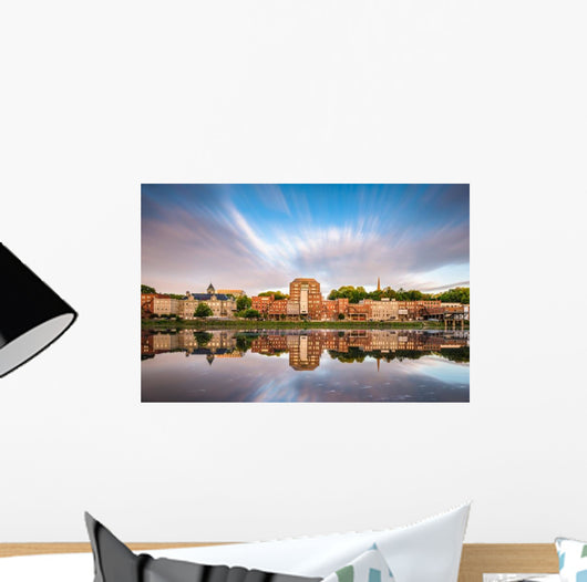 Augusta Maine Usa Downtown Wall Decal