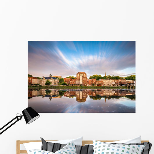 Augusta Maine Usa Downtown Wall Decal