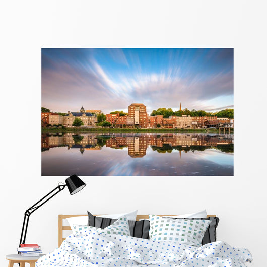 Augusta Maine Usa Downtown Wall Decal