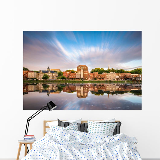 Augusta Maine Usa Downtown Wall Decal