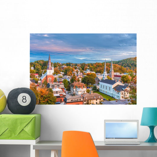 Montpelier Vermont Usa Skyline Wall Decal