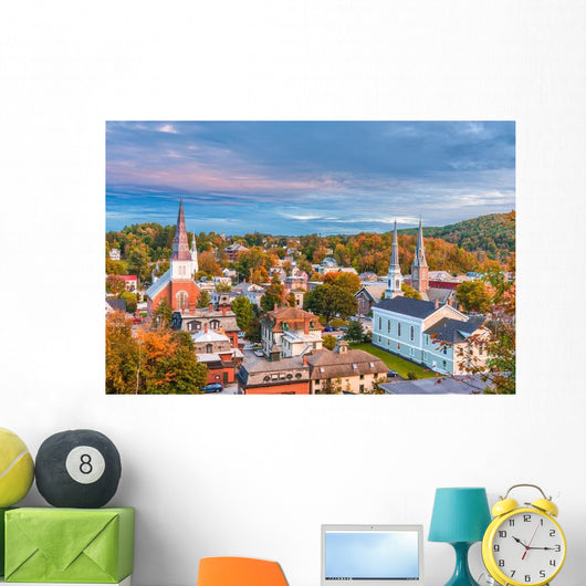 Montpelier Vermont Usa Skyline Wall Decal