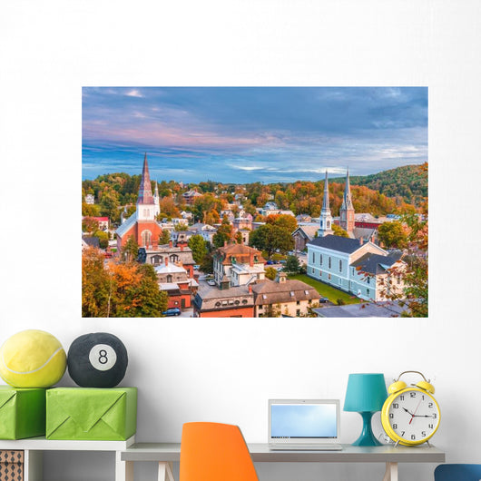 Montpelier Vermont Usa Skyline Wall Decal
