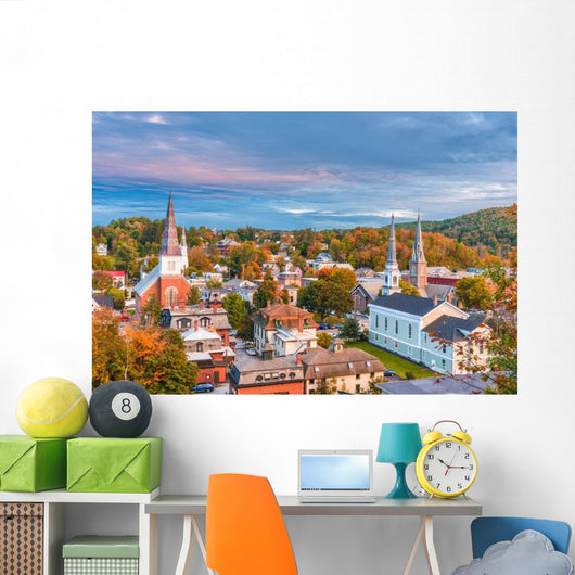 Montpelier Vermont Usa Skyline Wall Decal