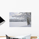View Of Snow Covered Cheney Lake On A Winter Afternoon Wall Mural