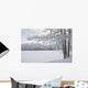 View Of Snow Covered Cheney Lake On A Winter Afternoon Wall Mural