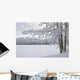View Of Snow Covered Cheney Lake On A Winter Afternoon Wall Mural