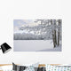 View Of Snow Covered Cheney Lake On A Winter Afternoon Wall Mural