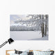 View Of Snow Covered Cheney Lake On A Winter Afternoon Wall Mural