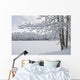 View Of Snow Covered Cheney Lake On A Winter Afternoon Wall Mural