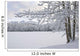 View Of Snow Covered Cheney Lake On A Winter Afternoon Wall Mural