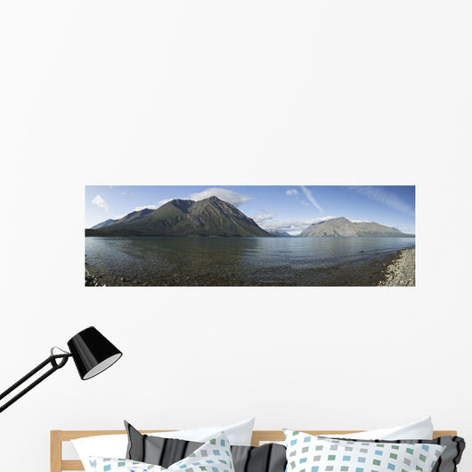 Panoramic Of Kathleen Lake Including The Kings Throne Mountain Wall Mural
