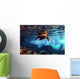 Galapagos Sea Lion Underwater Wall Decal