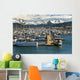Scenic View Of The Homer Small Boat Harbor With The Kenai Mountains Wall Mural