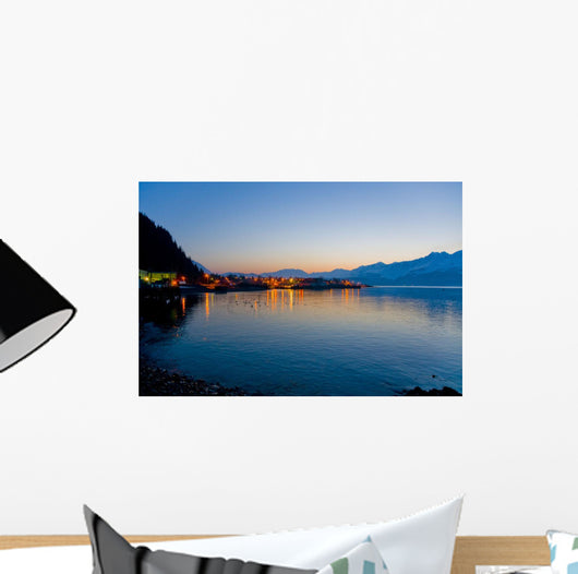 Sunrise over Lights Seward Wall Decal 2