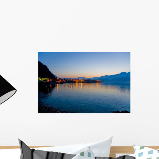 Sunrise over Lights Seward Wall Decal 2