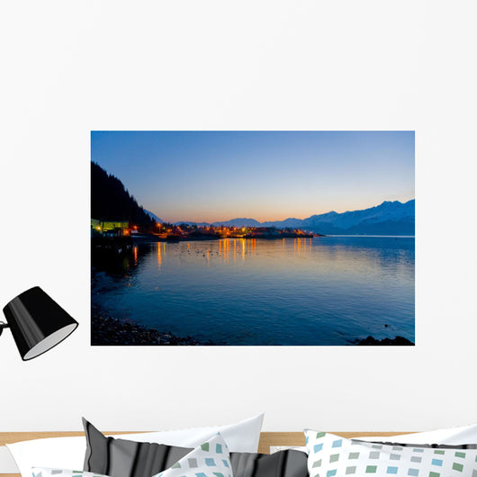 Sunrise over Lights Seward Wall Decal 2