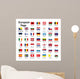 european country flags Wall Mural