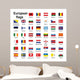 european country flags Wall Mural