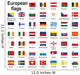 european country flags Wall Mural