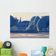 Scenic Of Large Blue Iceberg Formations Of Sheridan Glacier Wall Mural