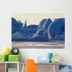 Scenic Of Large Blue Iceberg Formations Of Sheridan Glacier Wall Mural