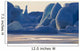 Scenic Of Large Blue Iceberg Formations Of Sheridan Glacier Wall Mural