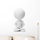 3D Small People Meditation Wall Decal