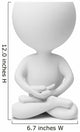 3D Small People Meditation Wall Decal